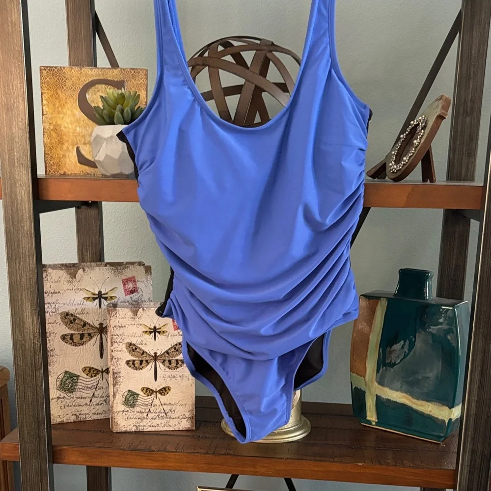 Dkny ladies swim nwot  cobalt blue - Picture 2 of 4